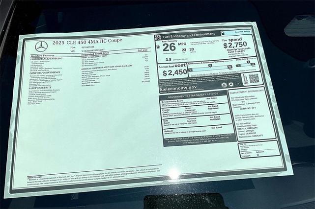 Photo of 2025 Sterling Blue Metallic Mercedes-Benz CLE 450