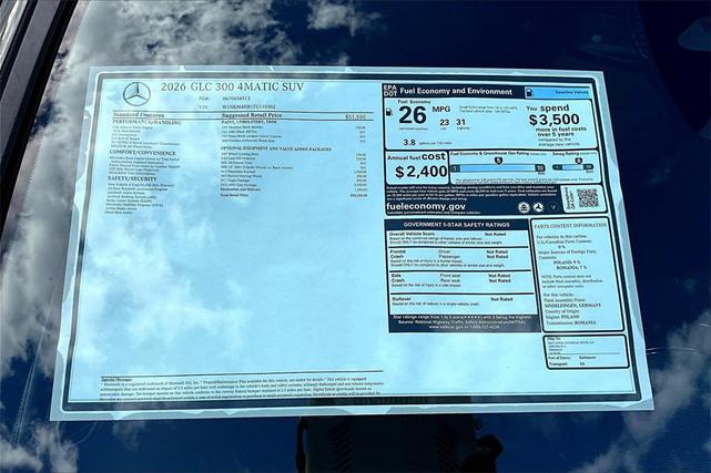Photo of 2026 Obsidian Mercedes-Benz GLC 300