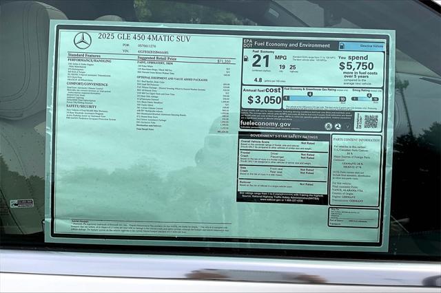 Photo of 2025 Polar White Mercedes-Benz GLE 450