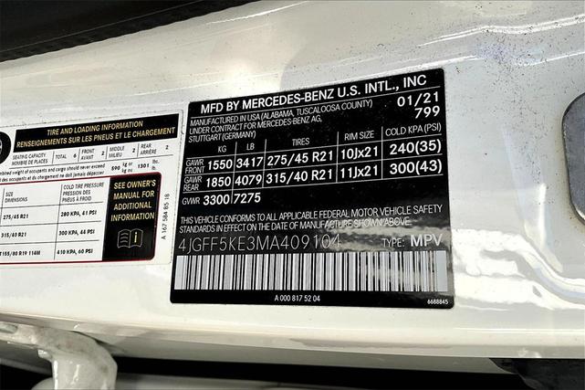 Photo of 2021 Diamond White Metallic Mercedes-Benz GLS 450