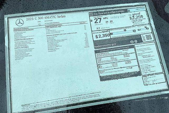 Photo of 2025 Black Mercedes-Benz C-Class