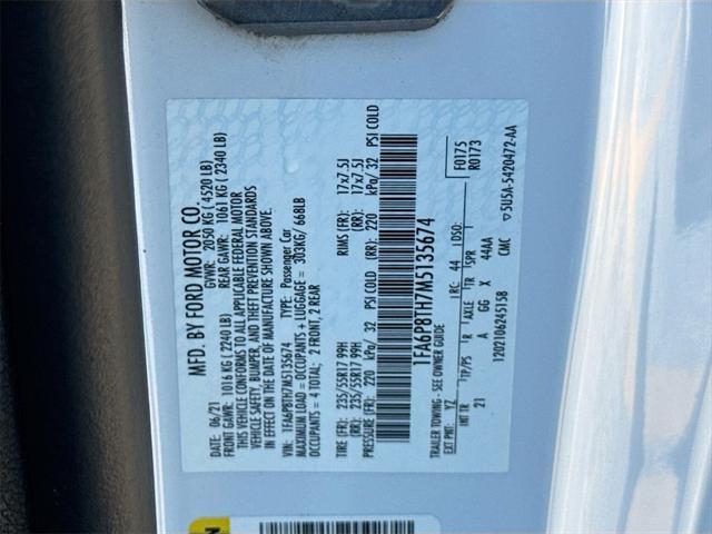 Photo of 2021 Oxford White Ford Mustang
