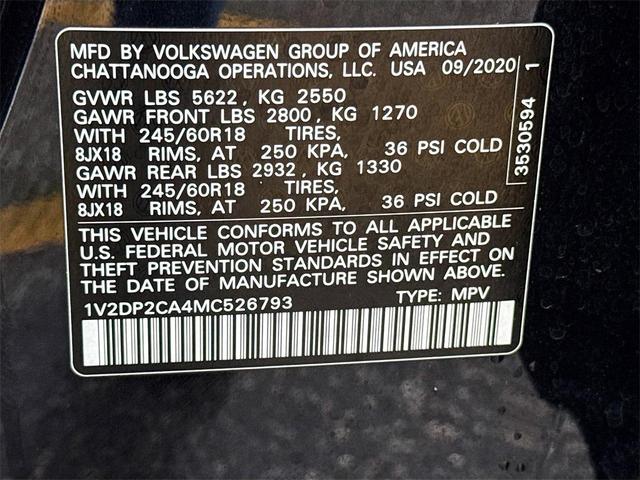 Photo of 2021 Deep Black Volkswagen Atlas