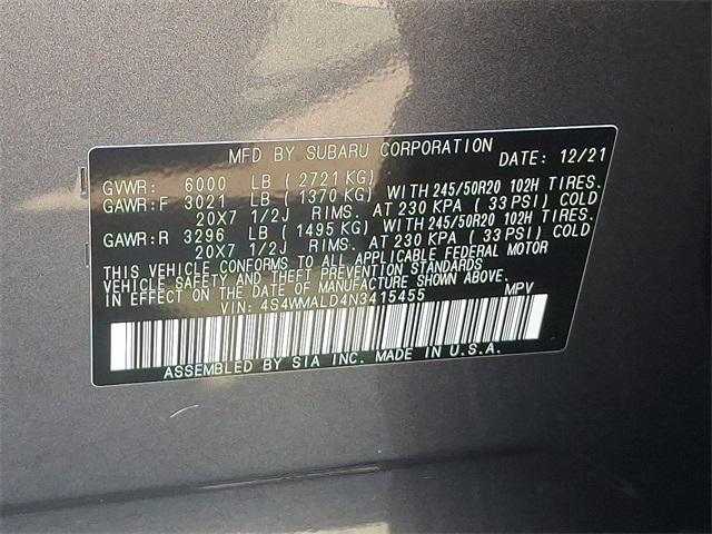 Photo of 2022 Magnetite Gray Metallic Subaru Ascent