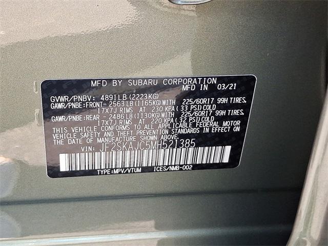 Photo of 2021 Jasper Green Metallic Subaru Forester