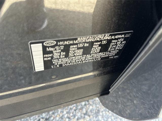 Photo of 2022 Portofino Gray Hyundai SANTA FE
