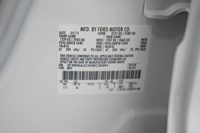 Photo of 2013 White Platinum Clearcoat Metallic Ford Edge