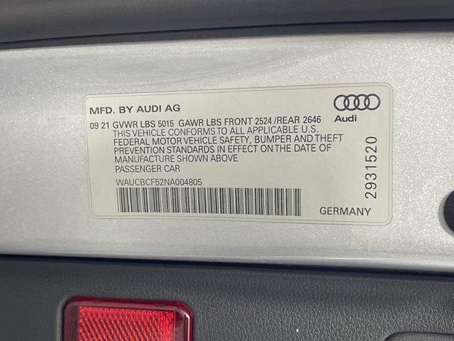 Photo of 2022 Florett Silver Metallic Audi A5 Sportback