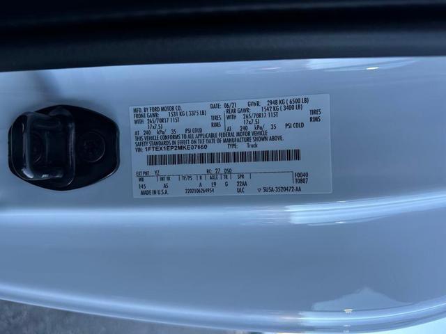 Photo of 2021 Oxford White Ford F-150