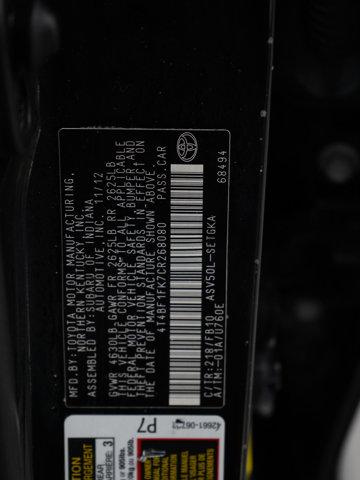 Photo of 2012 Attitude Black Metallic Toyota Camry