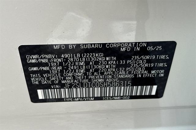Photo of 2025 Wh8 Subaru Forester