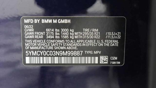 Photo of 2022 Tanzanite Blue II Metallic BMW X6 M
