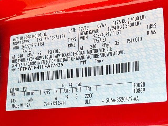 Photo of 2020 Race Red Ford F-150