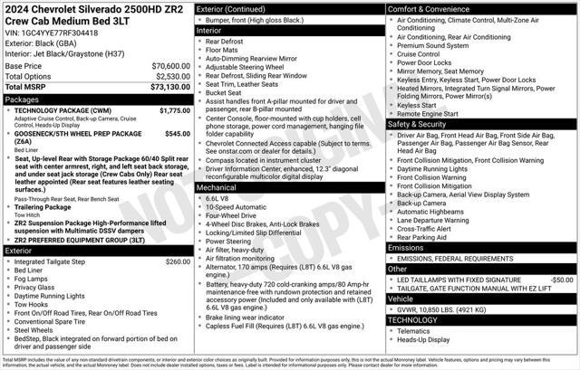Photo of 2024 Black Chevrolet Silverado 2500