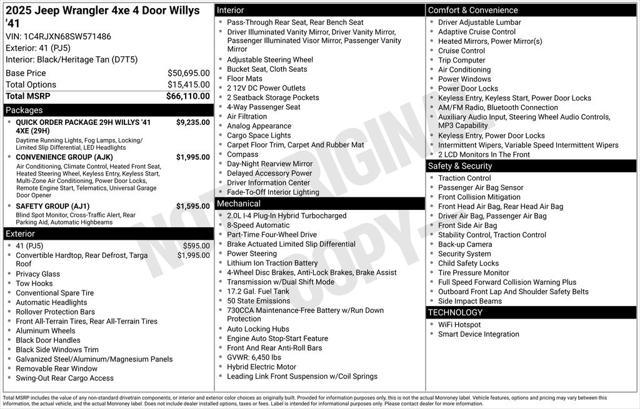 Photo of 2025 41 Jeep Wrangler 4xe