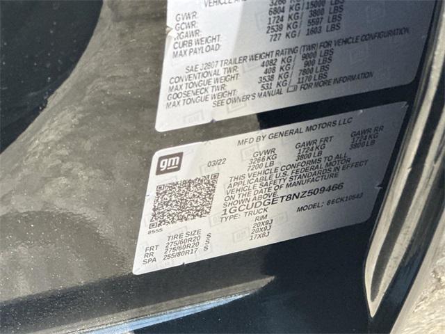 Photo of 2022 Black Chevrolet Silverado 1500