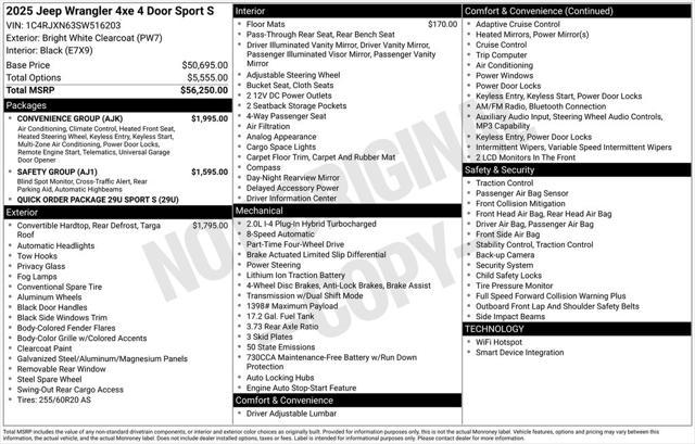 Photo of 2025 Bright White Clearcoat Jeep Wrangler