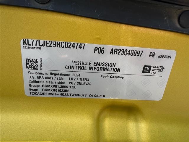Photo of 2024 Nitro Yellow Metallic Chevrolet Trax