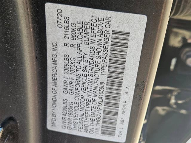 Photo of 2020 Crystal Black Pearl Honda Accord