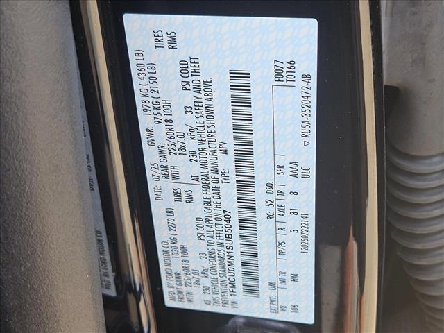 Photo of 2025 Agate Black Metallic Ford Escape