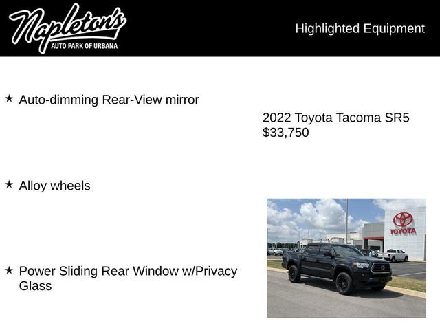 Photo of 2022 Midnight Black Metallic Toyota Tacoma