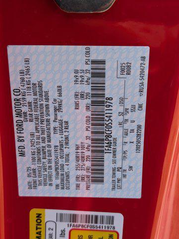 Photo of 2025 Race Red Ford Mustang