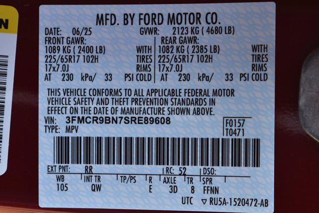 Photo of 2025 Ruby Red Metallic Tinted Clearcoat Ford Bronco Sport