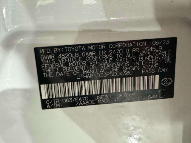 Photo of 2023 Ultra White Lexus IS 500