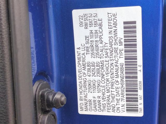 Photo of 2022 Aegean Blue Metallic Honda CR-V