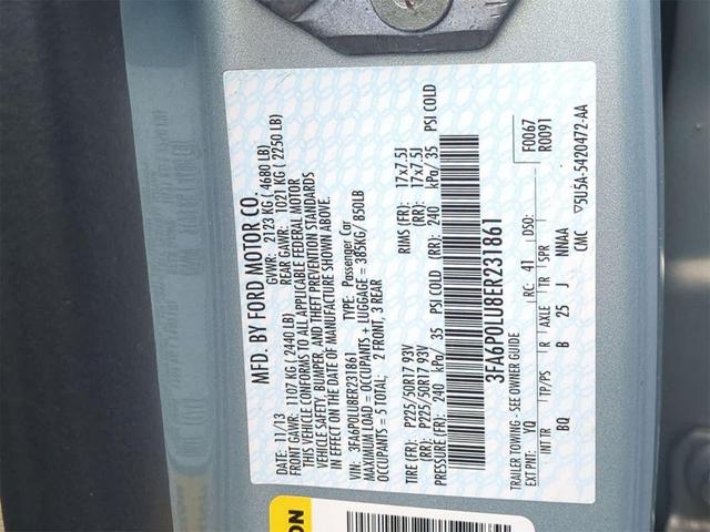 Photo of 2014 Ice Storm Metallic Ford Fusion Hybrid