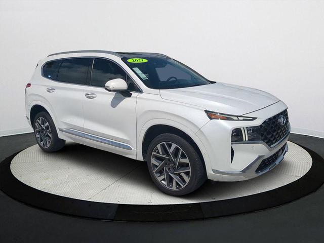 Photo of 2021 Quartz White Hyundai SANTA FE