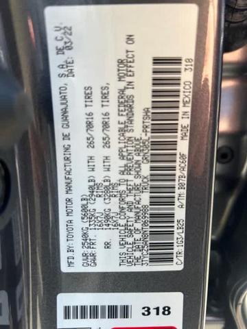 Photo of 2022 Magnetic Gray Metallic Toyota Tacoma