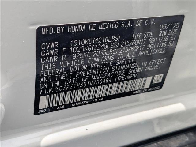 Photo of 2026 Platinum White Pearl Honda HR-V
