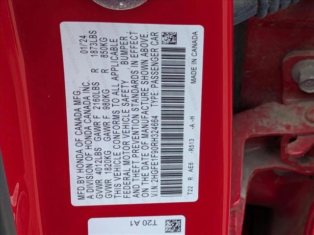 Photo of 2024 Rallye Red Honda Civic