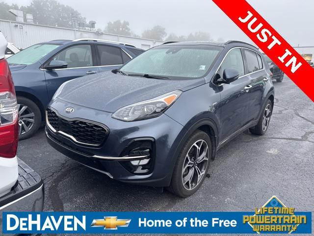 Photo of 2021 Pacific Blue Kia Sportage