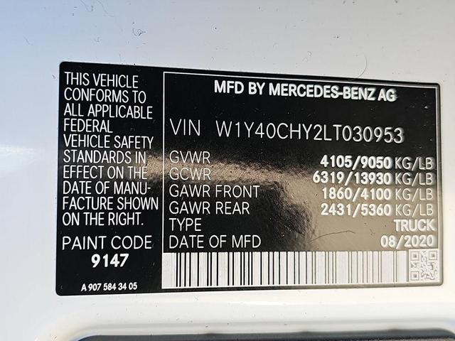 Photo of 2020 Arctic White Mercedes-Benz Sprinter 2500