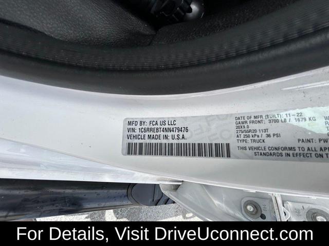 Photo of 2022 Bright White Clearcoat RAM 1500