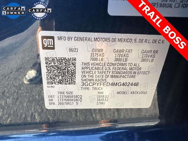 Photo of 2021 Northsky Blue Metallic Chevrolet Silverado 1500