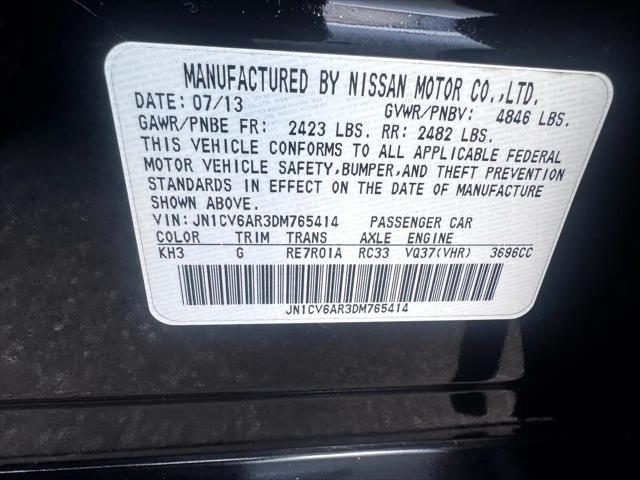 Photo of 2013 Black INFINITI G37x