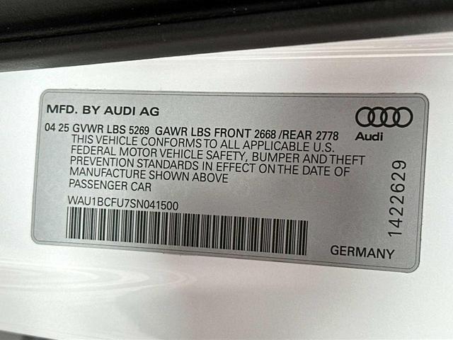 Photo of 2025 Glacier White Metallic Audi A5