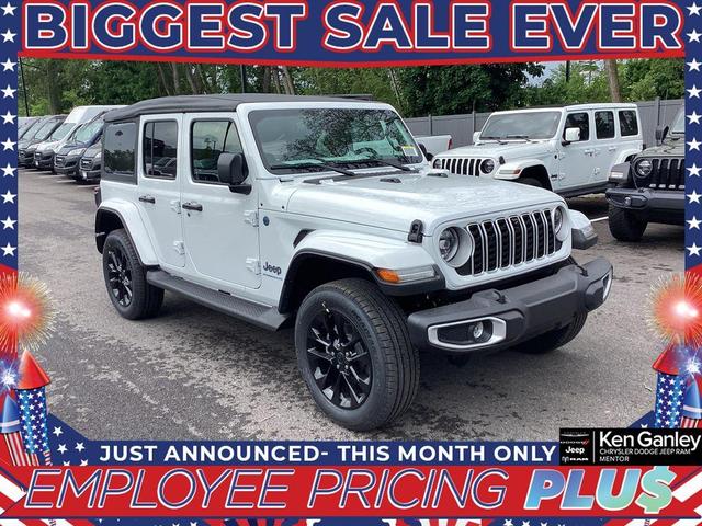 Photo of 2025 Bright White Clearcoat Jeep Wrangler 4xe