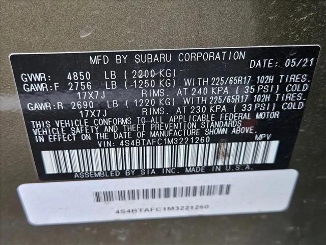 Photo of 2021 Autumn Green Metallic Subaru Outback