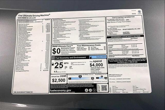 Photo of 2026 Gray BMW X5
