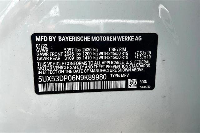 Photo of 2022 Alpine White BMW X3
