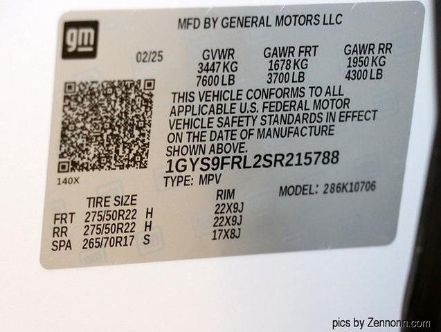 Photo of 2025 Crystal White Tricoat Cadillac Escalade