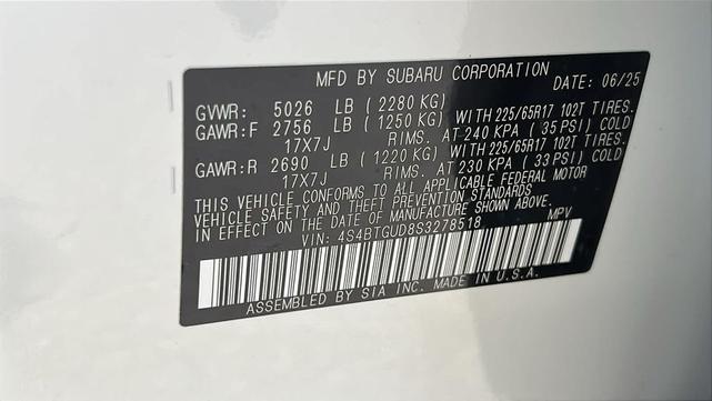 Photo of 2025 Crystal White Pearl Subaru Outback