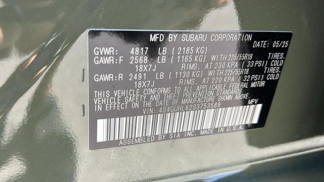 Photo of 2025 Alpine Green Subaru Crosstrek