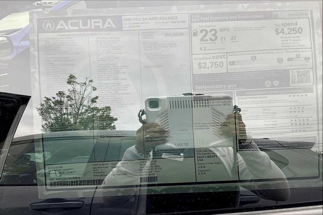 Photo of 2025 Platinum White Pearl Acura RDX