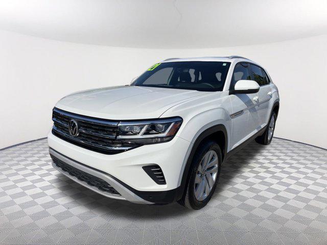 Photo of 2021 Pure White Volkswagen Atlas Cross Sport