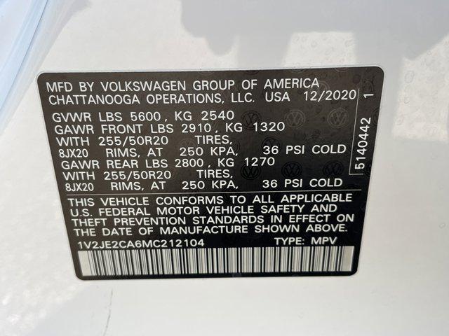 Photo of 2021 Pure White Volkswagen Atlas Cross Sport